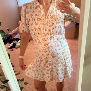 AE Floral Button Down Dress